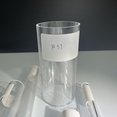 99.995% Al2O3 Tubo de safira transparente com alta tolerância de translucidez