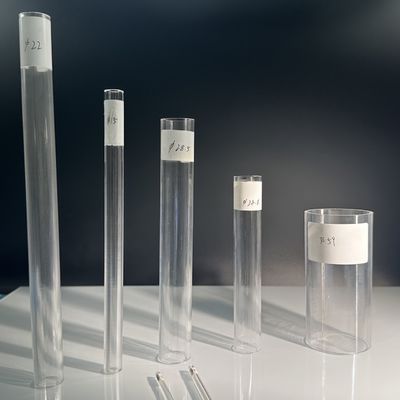 99.995% Al2O3 Tubo de safira transparente com alta tolerância de translucidez