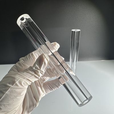 Tubo de safira de cristal único Al2O3 personalizado para 99,999% de alta pureza Vários diâmetros