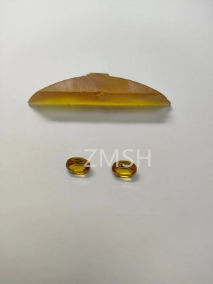 Ouro safira artificial pedra preciosa crua escala de dureza de Mohs de 9 cristal para jóias