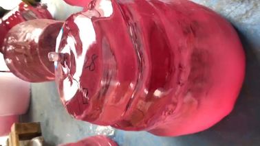 Resistência de superfície lustrada cor-de-rosa do risco do desgaste da caixa de relógio do cristal de safira