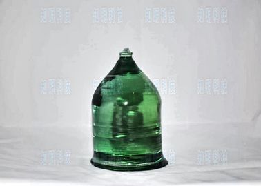 Único artificial verde do cristal de safira do laser para o tamanho personalizado do vidro de relógio