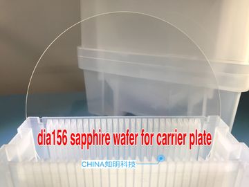 Al2O3 6Inch Sapphire Wafer DSP com a janela personalizada entalhe da safira da elevada precisão da espessura