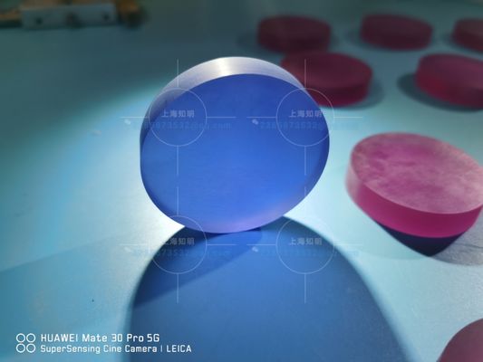 Al2o3 laser lubrificado colorido sintético Sapphire Crystal