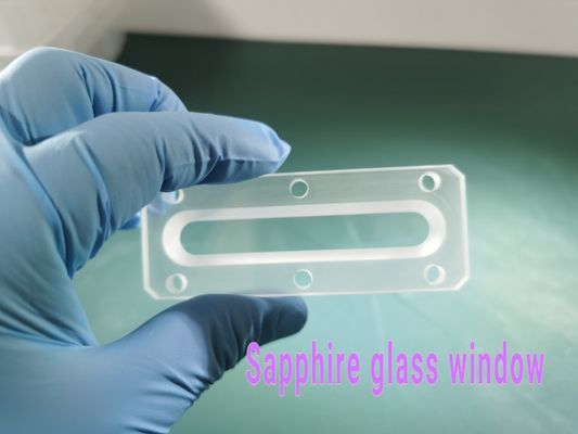 Observação Sapphire Glass Window do equipamento com furo da etapa