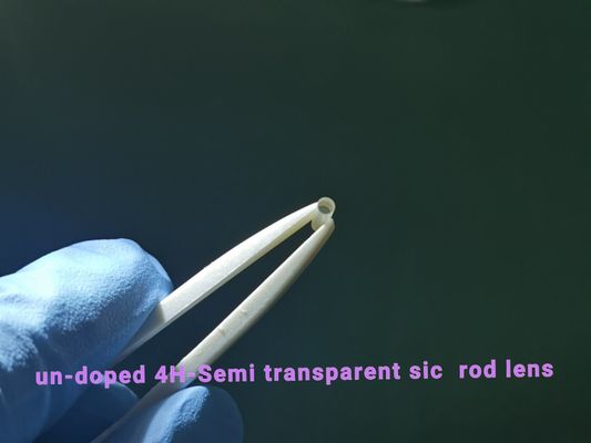 4h Undoped lustrado semi sic para escolher a pureza alta de Crystal Rod Lens