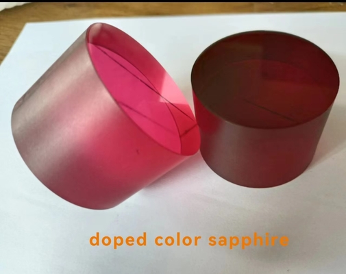 Fe colorido de Ruby Doped Sapphire Crystal Materials/si/Cr