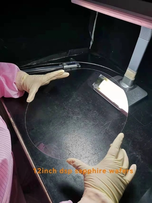 12inch 300mm nenhum transmitância ótico alto de Sapphire Substrate Wafer Crystal Glass do entalhe