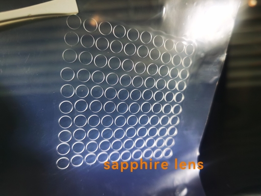 Al2O3 personalizado cristal único cristal de safira corte a laser janelas de vidro diâmetro 5,5 x 0,5 mmt DSP