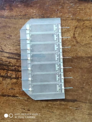 Placa de Sapphire Wafer With Metallization Circuit