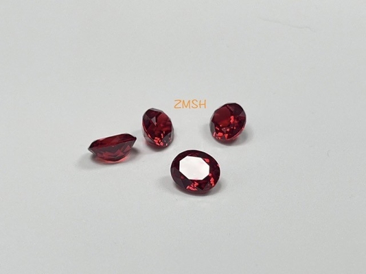 Corte vermelho Gem Stone Rectangle sintético/forma oval Sapphire Corundum Material azul