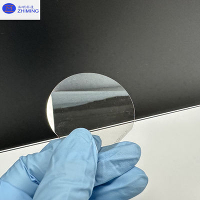 Wafer de carburo de silício Tamanho personalizado Semi-isolante Wafer de SiC Quase incolor Transparente Resistência a alta pressão
