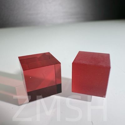 Cultivo artificial cor dopada safira AL2O3 Método CZ personalizado Rubí azul Padparadscha