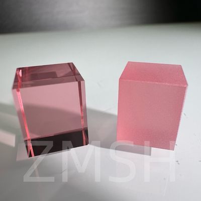 Cultivo artificial cor dopada safira AL2O3 Método CZ personalizado Rubí azul Padparadscha