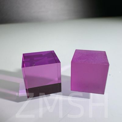 Cultivo artificial cor dopada safira AL2O3 Método CZ personalizado Rubí azul Padparadscha