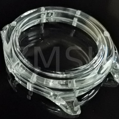 Cultivo artificial cor dopada safira AL2O3 Caixas de relógio azul rubí transparente