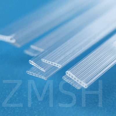 Tubo de quartzo óptico fundido SiO2 vidro de cristal personalizado transparente ambas as extremidades abertas uma extremidade fechada