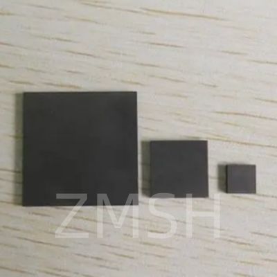 5×5mm 10×10mm Wafer SiC tipo 4H-P 6H-P 3C-N Grau de Produção Grau de Pesquisa Grau Dummy Grau
