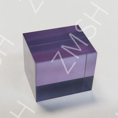 Cultivo artificial cor dopada safira AL2O3 método personalizado CZ roxo