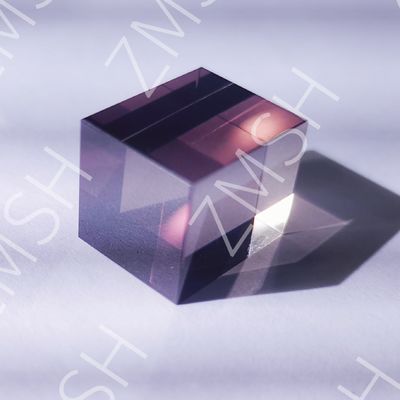 Cultivo artificial cor dopada safira AL2O3 método personalizado CZ roxo