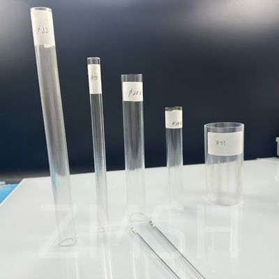 Tubos de safira 99,999% AL2O3 Polido Fonte de íons de alta dureza Personalização EFG KY