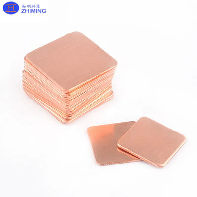 Substrato de cobre de cristal único Cu 5x5x0.5/lmm 10x10x0.5/1mm 20x20x0.5/1mm a=3.607A