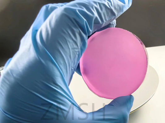Sapphire rosa matéria-prima Sapphire feita em laboratório Pedra preciosa Incompetência Dureza de Mohs de 9