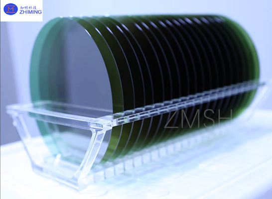 8 polegadas 4H-N SiC Wafer espessura 500±25μm ou personalizado N-Doped Dummy Produção grau de pesquisa