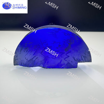 Moissanite Pedra de gema crua azul real sintético SiC monocristalino Dureza de Mohs 9,25 Matérias-primas para jóias