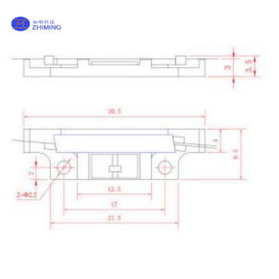 Niobato de lítio (LiNbO3) Modulador de ondas Y / Baixo Vπ 3,5V / Alto PER 25dB / Compatível com FOG, FOCT, Comunicação Quântica