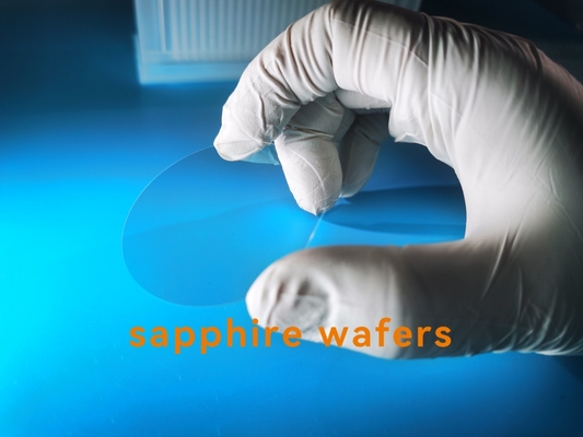Bom preço grau M Plane de 2inch 4inch 6inch Sapphire Wafer Substrate Single Crystal C Miscut A on-line