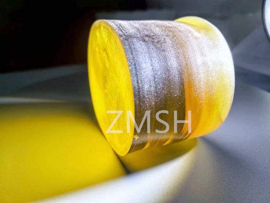 Bom preço Ouro safira artificial pedra preciosa crua escala de dureza de Mohs de 9 cristal para jóias on-line