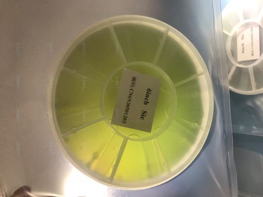 Bom preço Tipo sic personalizado superfície lustrada lado do cristal sic único 4H-N da bolacha do dobro on-line