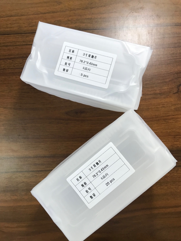 430um 3 transmitância ótico alto DSP/SSP da janela da linha central de Sapphire Substrate Wafer R da polegada