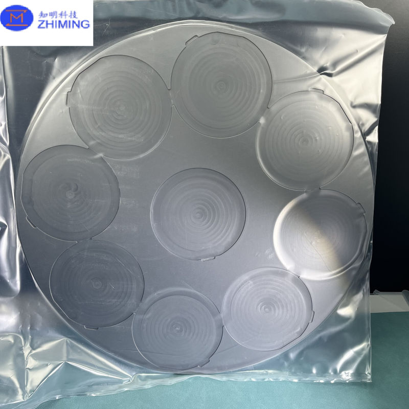 Placa de bandeja de cerâmica SiC para processamento de wafer de 2 polegadas 4 polegadas 6 polegadas e tamanho personalizado