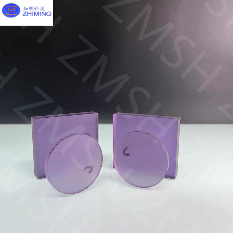 Sapphire fabricado em laboratório pedra preciosa sintético matérias-primas escala Mohs 9 para jóias fabricadas em alta transparência