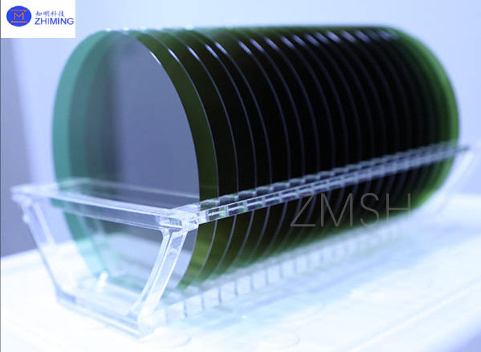 8 polegadas 4H-N SiC Wafer espessura 500±25μm ou personalizado N-Doped Dummy Produção grau de pesquisa