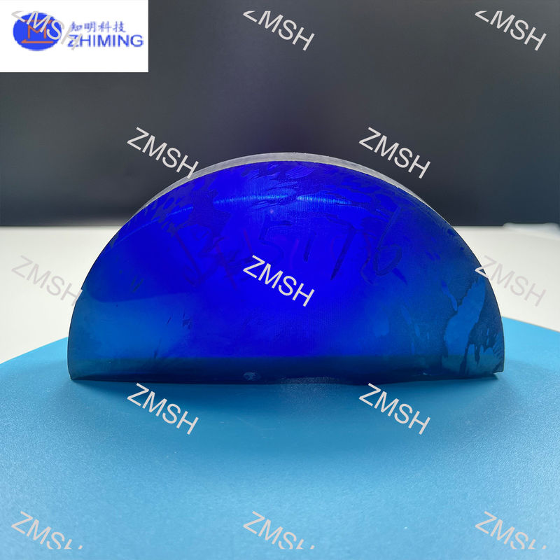 Moissanite Pedra de gema crua azul real sintético SiC monocristalino Dureza de Mohs 9,25 Matérias-primas para jóias