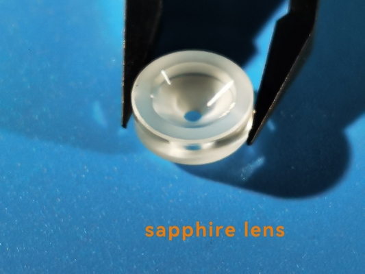 Bom preço Cristal lustrado/Unpolished em forma de leque de Sapphire Lens Glasses Al 2O3 único on-line