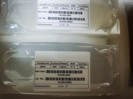 Bom preço 2 polegadas 3 polegadas 4 grau zero de Sapphire Wafers For Optical Thickness 400um DSP SSP da polegada on-line
