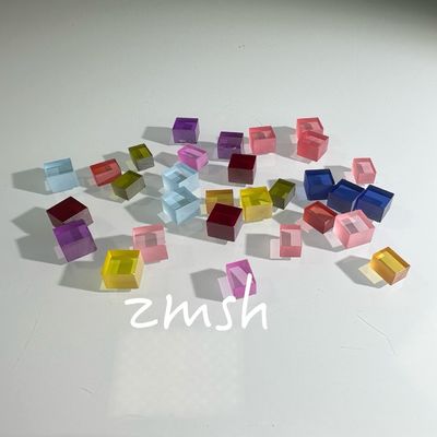 Cultivo artificial cor dopada safira AL2O3 Método CZ personalizado Rubí azul Padparadscha