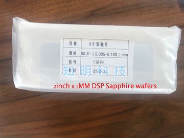 Bom preço Espessura redonda 100um/0.1mm Dsp da polegada 50.8mm das bolachas 2 da carcaça da safira on-line