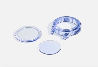 Tamanho personalizado do vidro de relógio do cristal de safira da cor substituição azul cor-de-rosa