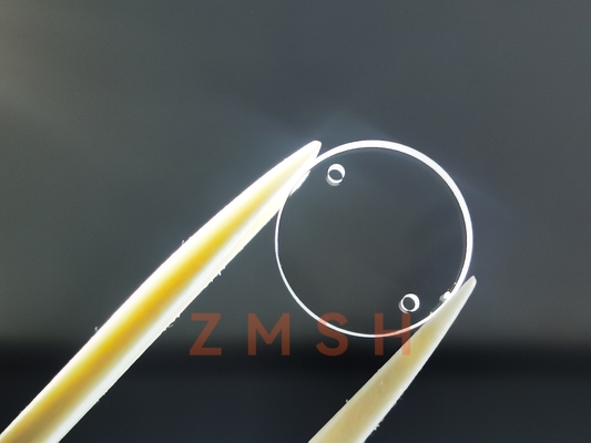 Bom preço Espessura personalizada de Sapphire Optical Window 2mm do tamanho com furo on-line