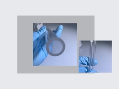 Única terra fina de Crystal Sapphire Tubes And Rods Grown e superfície lustrada