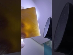 Material Bruto de Safira Amarela Criada em Laboratório para Fabricação de Joias