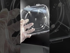 Caixa de Wafer ajustável Portador de Wafer PC transparente para proteção de semicondutores