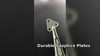 Placa de safira personalizada com furos